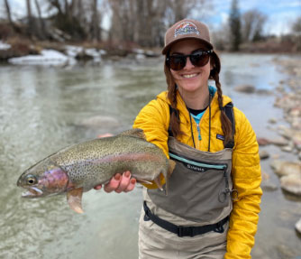 Kat - is one of vail outfitters outstanding fly fishing guide