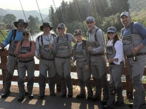 Eagle River Outfitter guides before fly fishing excursion