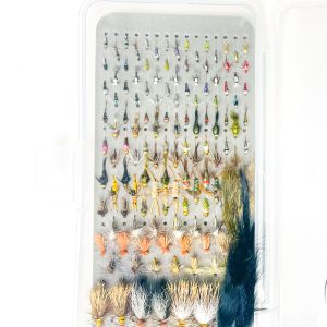 129 piece eagle river fly fishing fly package
