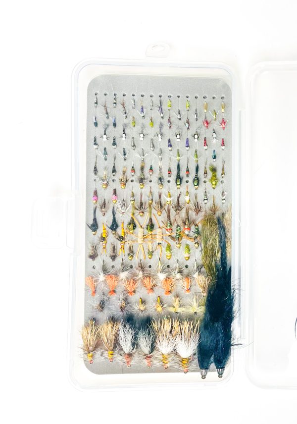 129 piece eagle river fly fishing fly package